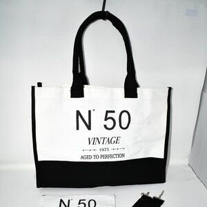 50th Birthday Gifts, Canvas Tote Bag & Makeup Bag Set 1976, NWT